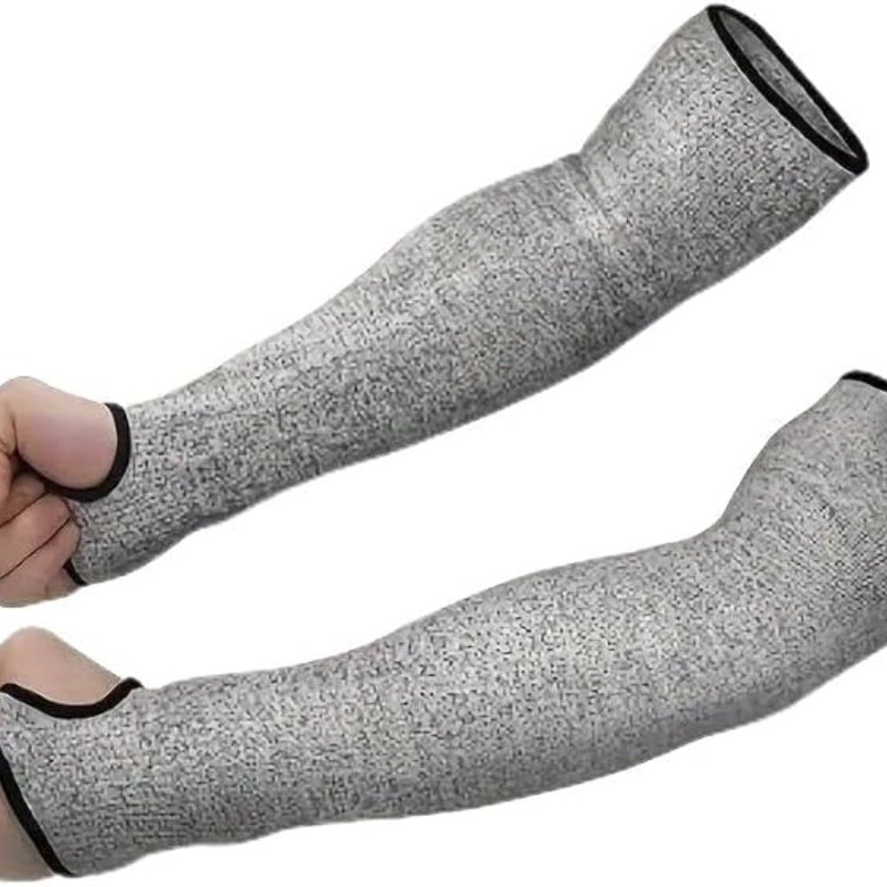 Anti-Cutting Arm Sleeves with Thumb Holes, Level 5, For Gardening, Industrial